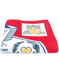 Moschino Serviette King of Clothes - Blanc