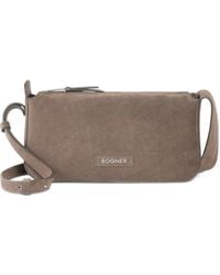 Bogner - Loges Yael Suede Logo-Pouch Shoulder Bag - Lyst