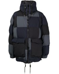 Sacai - Panelled Hooded Puffer Jacket - Lyst