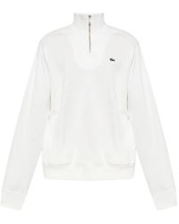 Lacoste - Half-Zip Embroidered Sweatshirt - Lyst