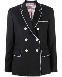 Thom Browne - Double-breasted Wool Sport Coat - Lyst