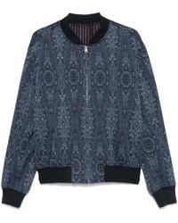 Etro - Patterned-Jacquard Bomber Jacket - Lyst