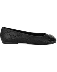 Philipp Plein - Nappa Leather Ballerina Flats Monogram Strass - Lyst