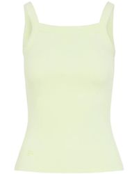 PANGAIA - Square-Neck Ribbed Tank Top - Lyst