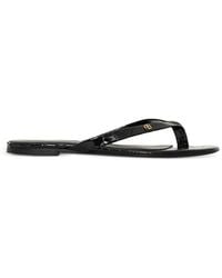 Anine Bing - Noelle Croc-Embossed Flat Sandals - Lyst