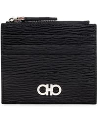 Ferragamo - Gancini Leather Wallet Card-Holder And Keyring Set - Lyst