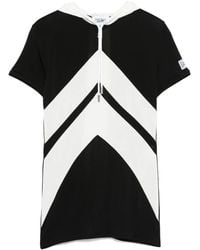 Jean Paul Gaultier - Chevron-Patterned Hooded T-Shirt - Lyst