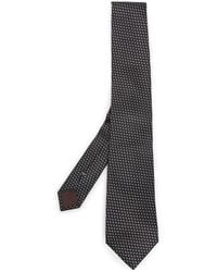 Canali - Geometric-Pattern Print Silk Tie - Lyst