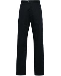 Alexander McQueen - Logo-trim Cotton Tailored Trousers - Lyst
