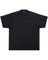 Balenciaga - T-shirt oversize con ricamo - Lyst