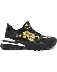 Versace Jeans Couture - Leather Mesh Sneakers - Lyst