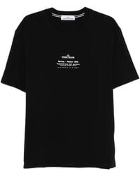 Stone Island - Logo Cotton T-Shirt - Lyst