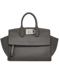 Ferragamo - Studio Logo-Plaque Tote Bag - Lyst