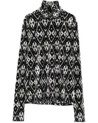 Pierre Louis Mascia - Ikat-pattern Turtleneck Top - Lyst