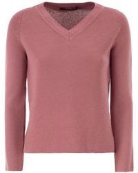 Weekend by Maxmara - Pull En Coton Wkdago À Col V - Lyst