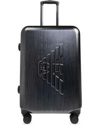 Emporio Armani - Medium Logo-Embossed Trolley - Lyst