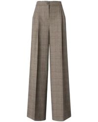Pinko - Plumeria Checked Straight-Leg Trousers - Lyst