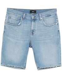 7 For All Mankind - Shorts Denim - Lyst