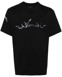 Amiri - Smoke T-Shirt mit Strassverzierung - Lyst