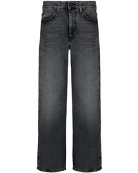 Off-White c/o Virgil Abloh - Logo-patch Straight-leg Jeans - Lyst