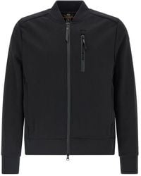 Parajumpers - Mckay Zip-Front Logo-Patch Sweatshirt - Lyst