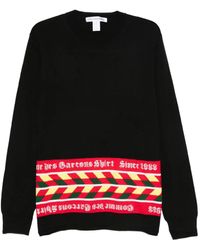 Comme des Garçons - Trui Met Geometrisch Patroon En Ronde Hals - Lyst