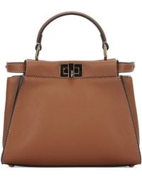 Fendi - Peekaboo Mini Shoulder Bag - Lyst