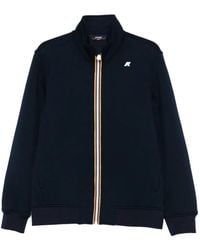 K-Way - Zip-Fastening Ribbed-Hem Sweater - Lyst