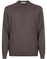Cruciani - Crew-Neck Long-Sleeve Sweater - Lyst