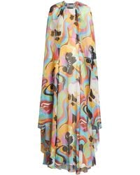 Etro - Floral Print Silk Dress - Lyst