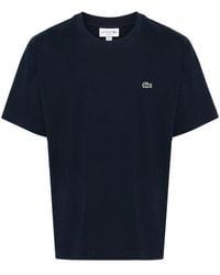 Lacoste - Logo-Patch Cotton T-Shirt - Lyst