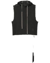 Rick Owens - Sleeveless Drawstring Hoodie - Lyst