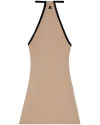 Courreges - Mini Dry Mini-Jurk Met Geborduurd Logo - Lyst