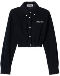 Miu Miu - Fleece Shirt - Lyst