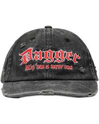 DAGGER - Distressed-Effect Embroidered-Logo Cap - Lyst