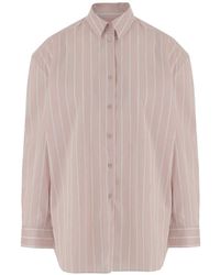 Frankie Shop - Striped Curved-Hem Shirt - Lyst