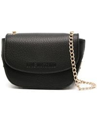 Love Moschino - Logo-Lettering Grained Crossbody Bag - Lyst