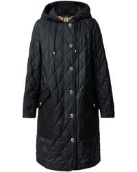 Burberry - Diamond-quilted Mid-length Coat - Lyst