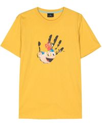 PS by Paul Smith - Hand Print Cotton T-shirt - Lyst