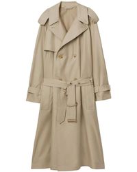 Burberry - Double-Breasted Silk Trench Coat - Lyst