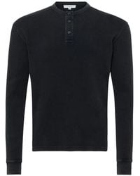 JW Anderson - Waffle-Knit Henley T-Shirt - Lyst