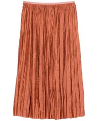 Roberto Collina - Pleated Midi Skirt - Lyst