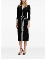 Joseph Ribkoff - Buttoned Belted Midi Dress - Lyst