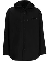 KARL LAGERFELD - Veste Monogrammée À Capuche - Lyst