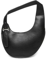 Calvin Klein - Logo-Embossed Crescent Shoulder Bag - Lyst