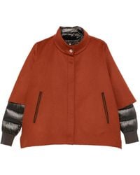 Moorer - High-Neck Cape Jacket - Lyst