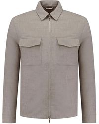 Marco Pescarolo - Giacca-Camicia Con Zip E Tasche Con Patta - Lyst