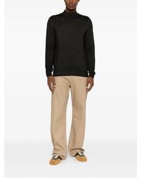 FILIPPO DE LAURENTIIS - Mock-Neck Ribbed-Trim Sweater - Lyst