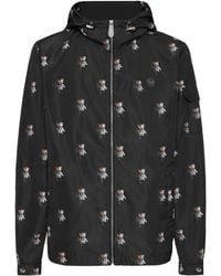 Philipp Plein - Nylon Hooded Windbreaker Teddy All-Over - Lyst