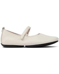 Camper - Right Nina Leather Ballerina Shoes - Lyst